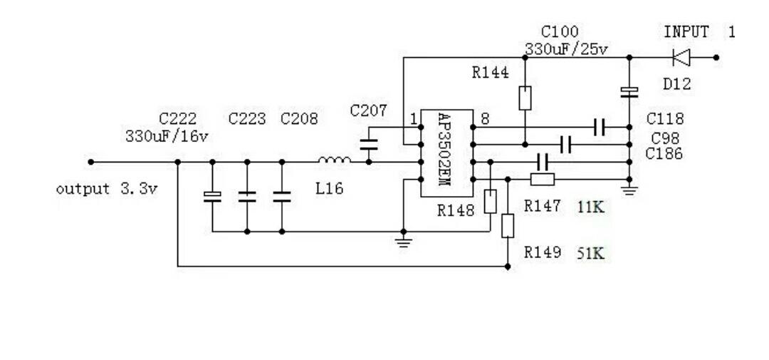 ap3502电源芯片电路图图片